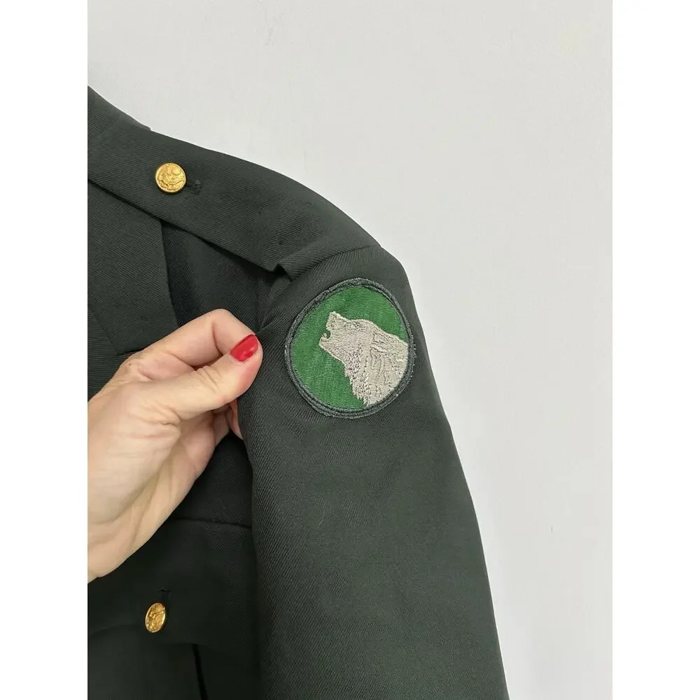 US Military Patriot Uniform Green Jacket Blazer Weintraub Bros 420R 104 Infantry